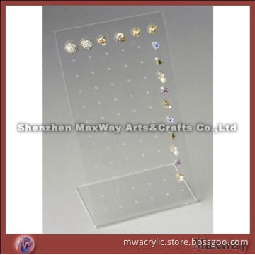 Clear L-shaped High Grade Acrylc/Lucite Jewelry/Earring/ Holder/Display Stand